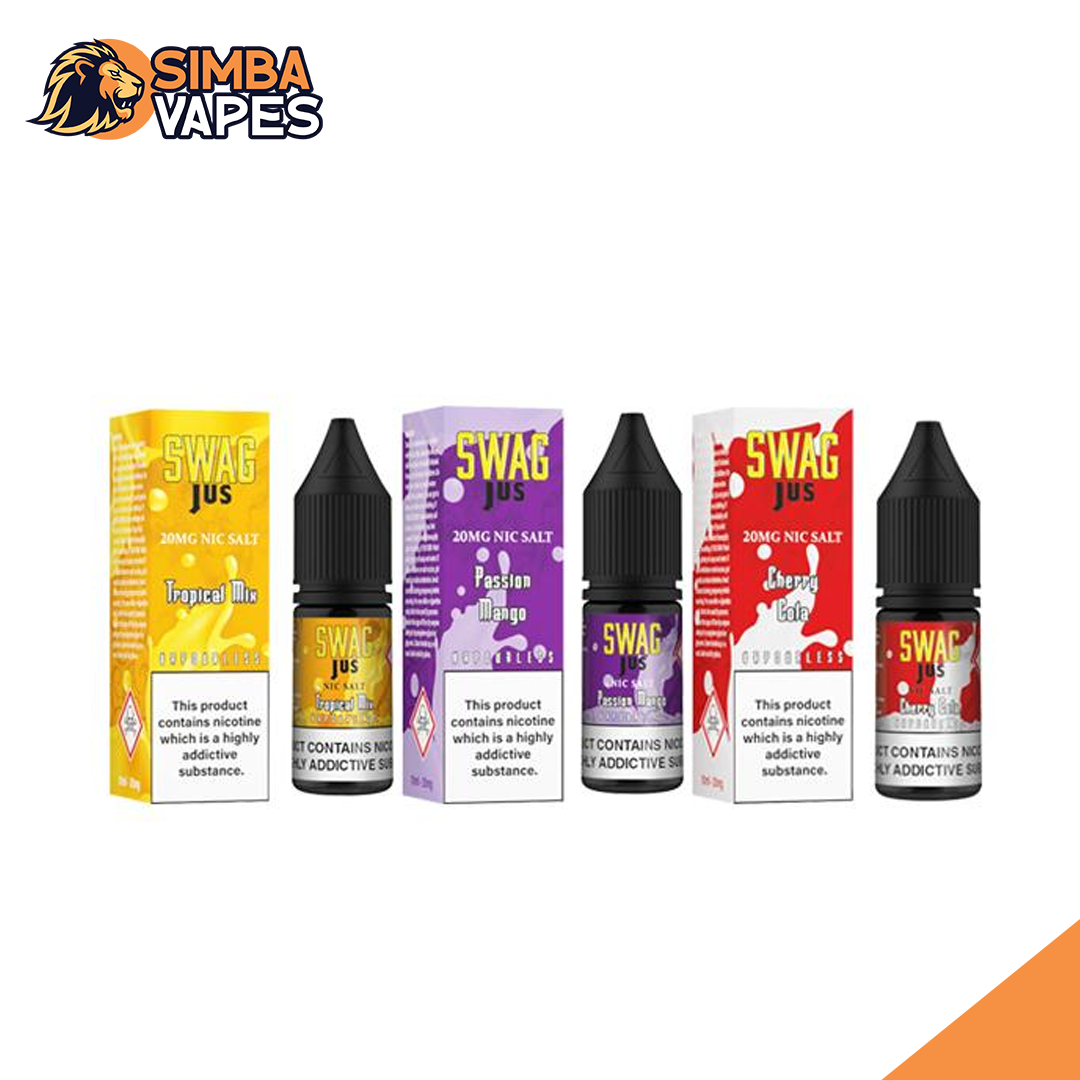 Swag Jus Vapourless 10ML Nic Salt (Pack Of 10)