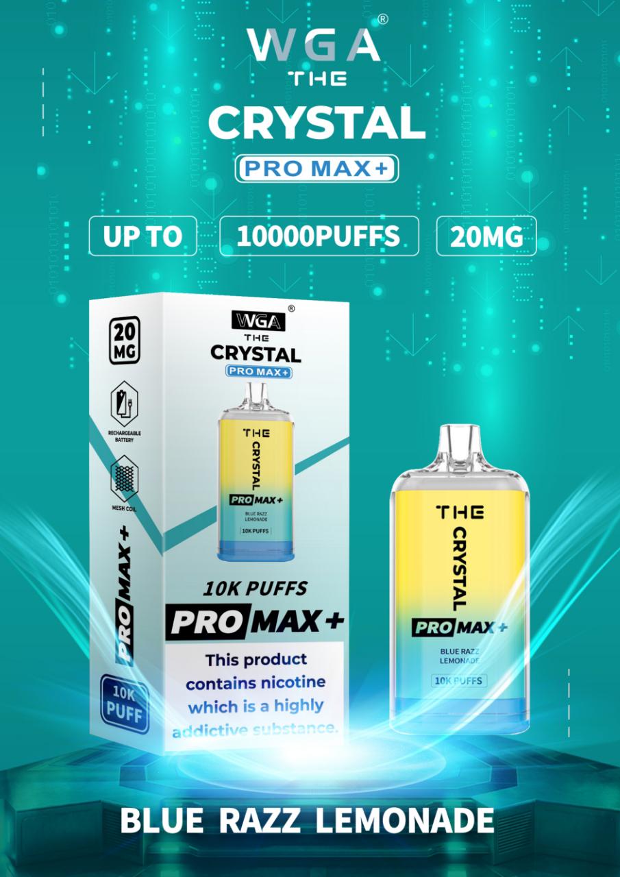 The Crystal Pro Max + 10000 Disposable Vape Pod