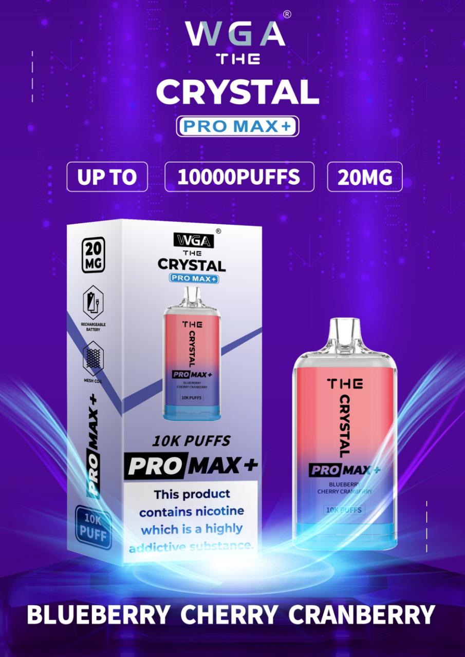 The Crystal Pro Max + 10000 Disposable Vape Pod