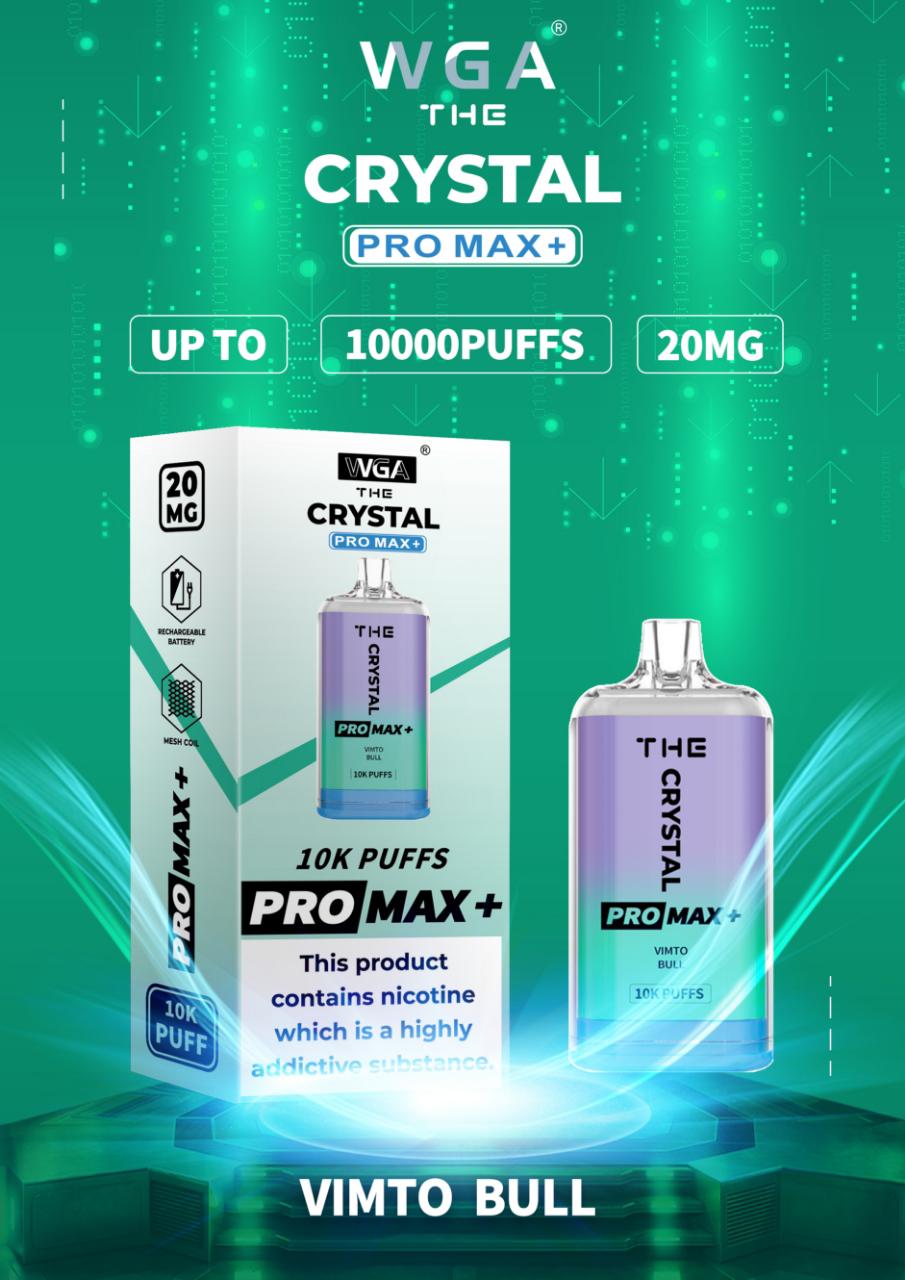 The Crystal Pro Max + 10000 Disposable Vape Pod