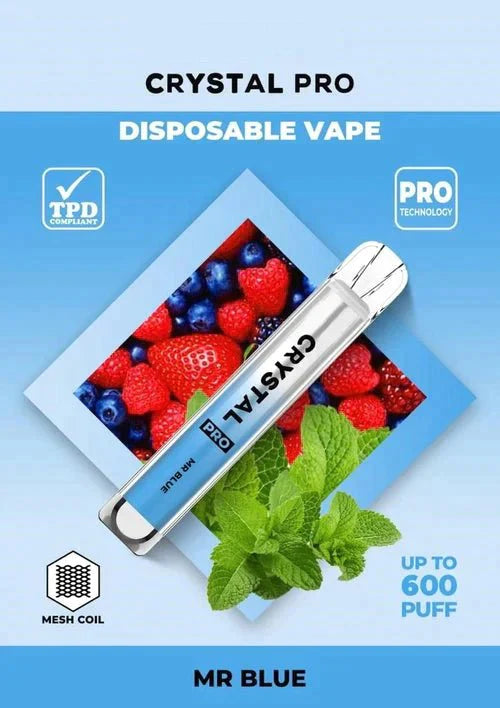 Crystal Pro Bar 600 Puffs Disposable Vape - simbavapes