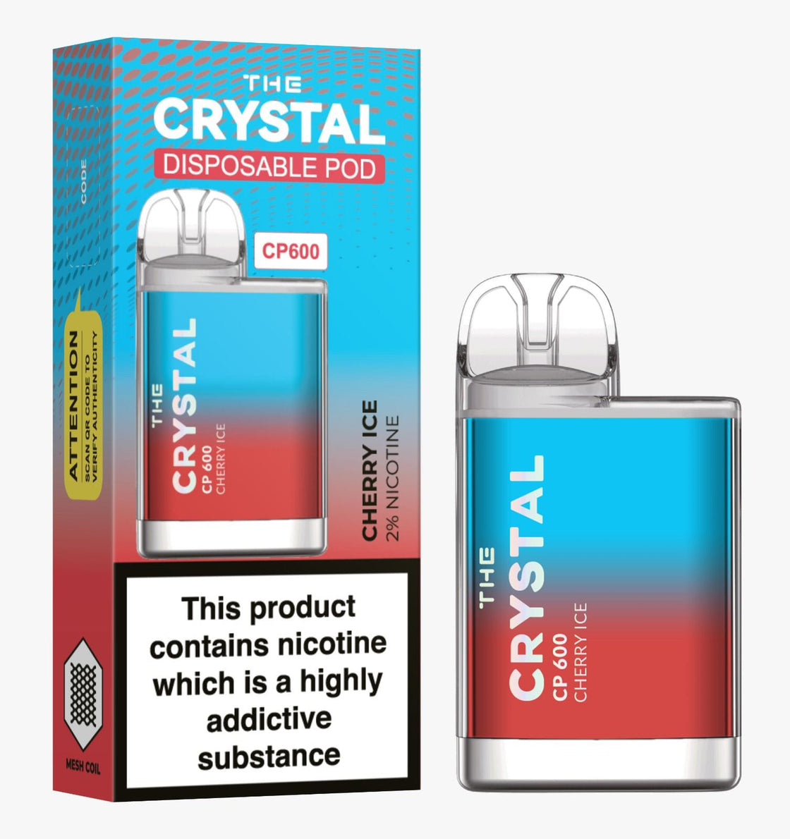 The Crystal CP600 Disposable Vape Puff Bar Mini Pod