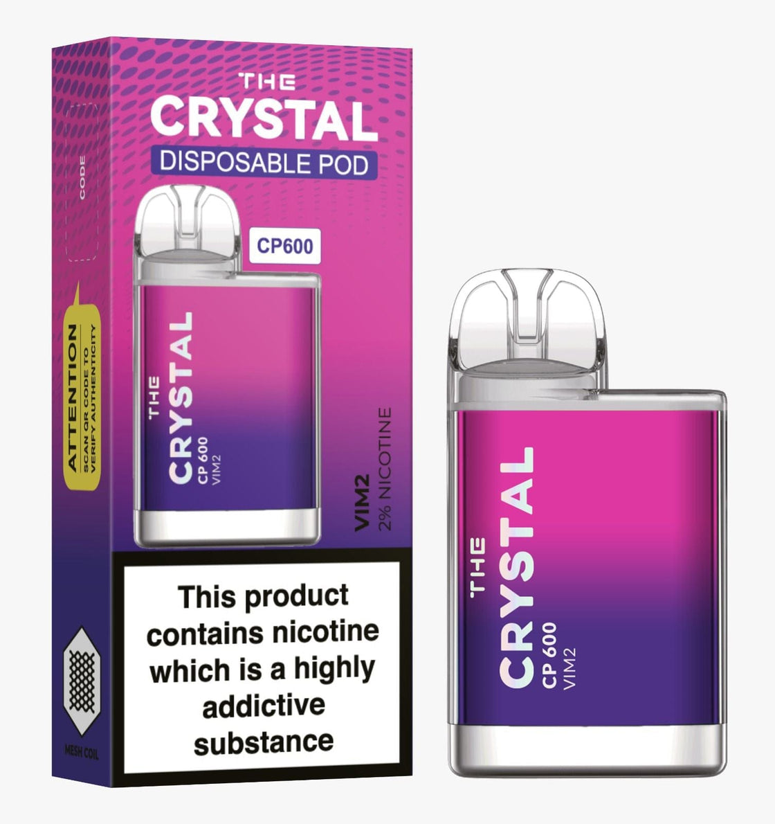 The Crystal CP600 Disposable Vape Puff Bar Mini Pod - #Simbavapes#