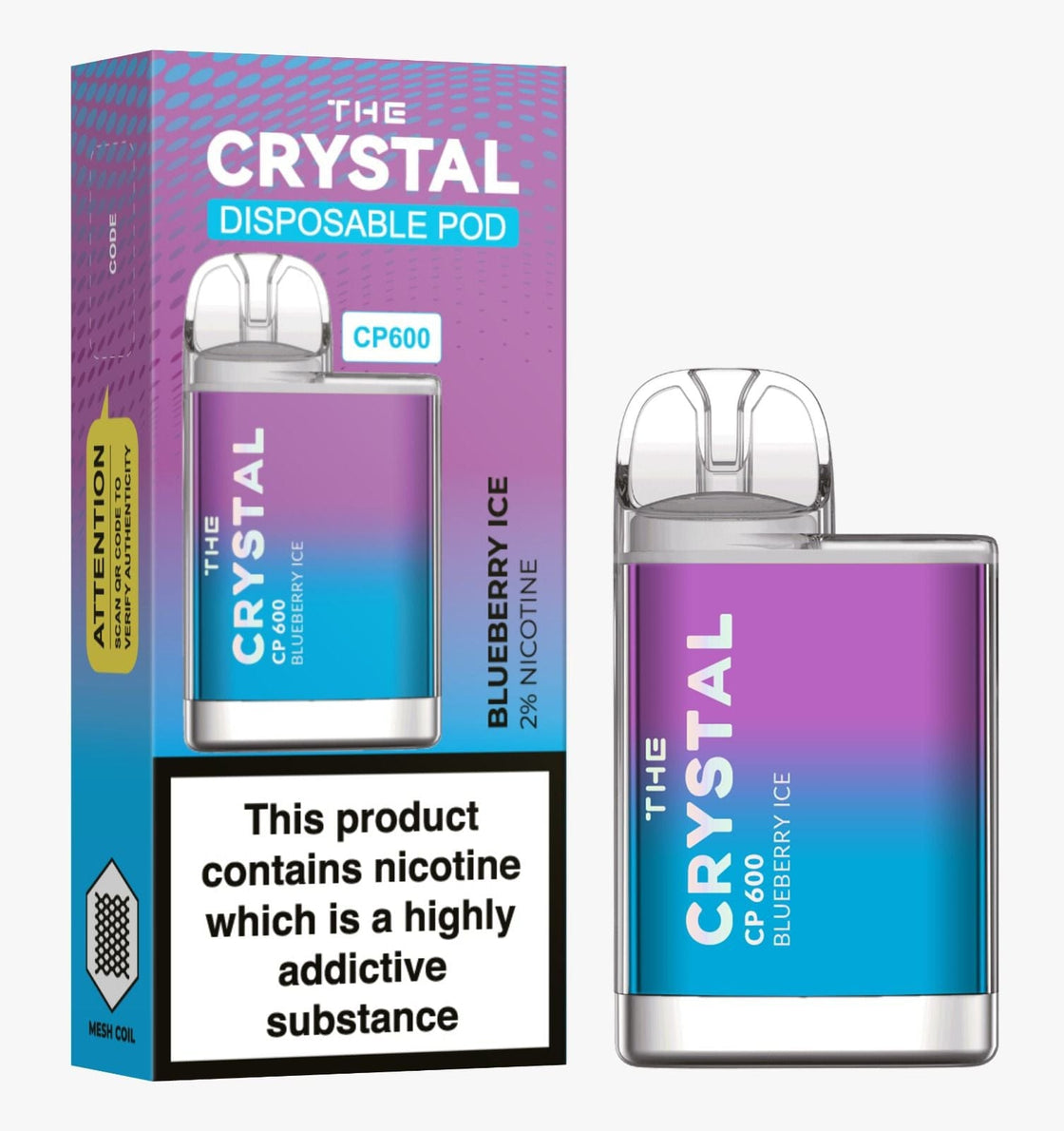 The Crystal CP600 Disposable Vape Puff Bar Mini Pod - #Simbavapes#