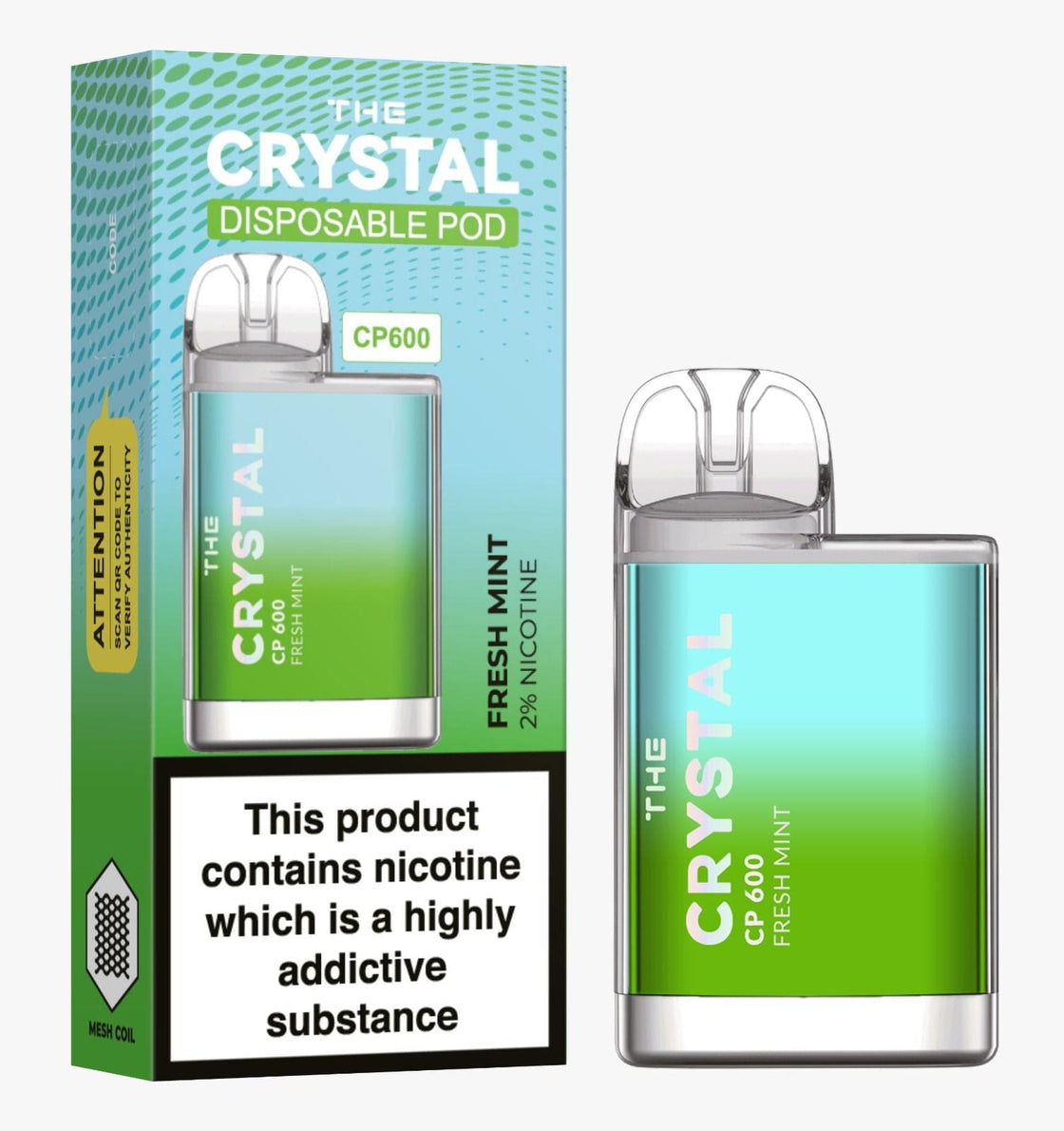 The Crystal CP600 Disposable Vape Puff Bar Mini Pod - #Simbavapes#